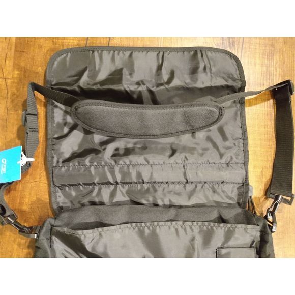 Port & Company Basic Expandable Briefcase Luggage Bag Black - Picture 7 of 13